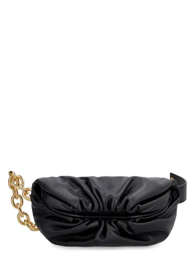 Bottega Veneta Women's The Pouch Mini Leather Belt Bag In Black