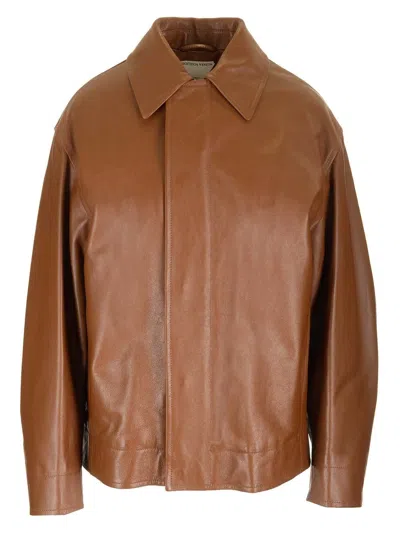 Bottega Veneta Women Toffee Brown Nappa Blouson