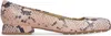 Bottega Veneta Tower Python-print Ballerina Shoes In Animalier