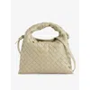 Bottega Veneta Womens Trave-m Brass-trave Hop Mini Leather Cross-body Bag In Trave-m Brass-trave