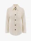 Bottega Veneta Lapel Long Sleeve Shirt In Neutral