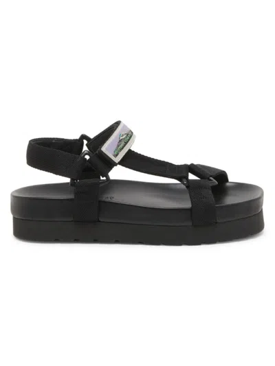 Bottega Veneta Women's Trip 50mm Nylon Platform Sandals In Black