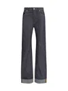 Bottega Veneta Turned Up Jeans With Straight Leg