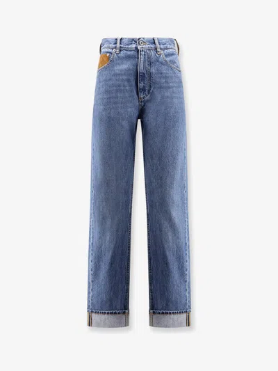 BOTTEGA VENETA BOTTEGA VENETA WOMEN TURNED UP JEANS WITH STRAIGHT LEG