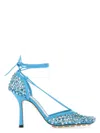 Bottega Veneta Mesh Stretch Sandals With 9 Cm Heel Height