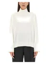 Bottega Veneta Rib-knit Turtleneck Sweater In White