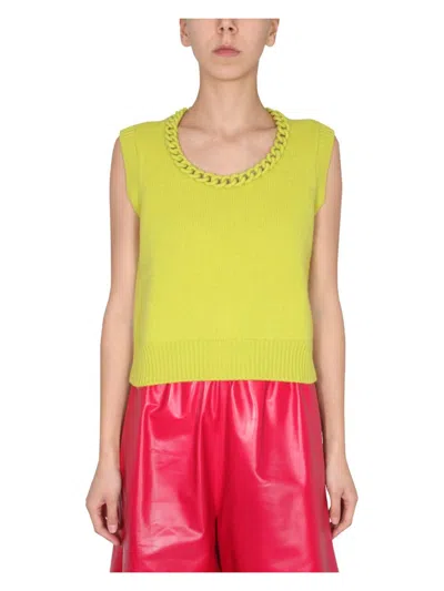 BOTTEGA VENETA WOMEN'S VEST WITH CROCHET CHAIN