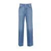 Bottega Veneta Women Vintage Indigo Turned Up Jeans In Blue