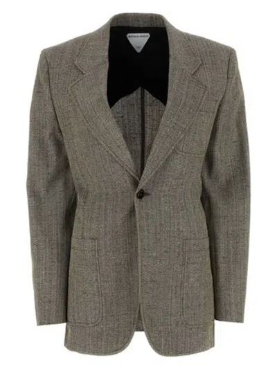 BOTTEGA VENETA WOMEN'S VISCOSE AND SILK BLEND BLAZER