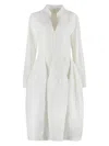 Bottega Veneta Pleat-detail Midi Dress