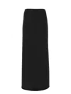 Bottega Veneta Flowing Viscose Blend Skirt With Back Slit