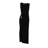 Bottega Veneta Asymmetric Hem Viscose Jersey Dress In Black