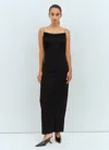Bottega Veneta Sleeveless Midi Dress In Black