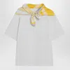 Bottega Veneta Women White T-shirt With Silk Scarf In White
