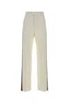 Bottega Veneta Women White Viscose Blend Pant In Neutral