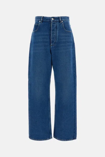 Bottega Veneta Women Wide Leg Jeans In Blue