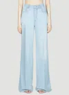 Bottega Veneta Belt Ring Denim Trousers In Blue