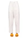 Bottega Veneta Women's Wide Leg Pants In White