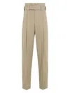 Bottega Veneta Women's Wide Leg Trousers In Beige