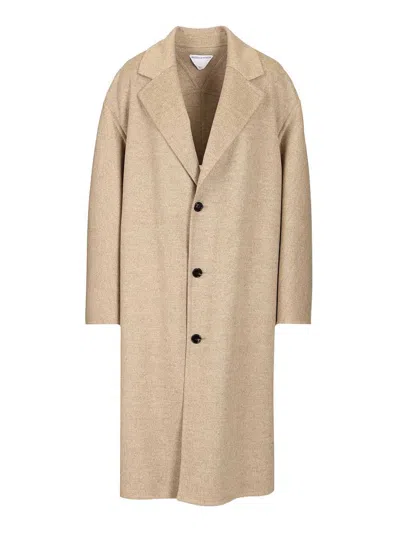 Bottega Veneta Women Wool And Cashmere Coat In White