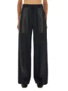 Bottega Veneta Women Wool And Cotton Pants In Black