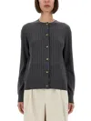 Bottega Veneta Women Wool Cardigan In Gray