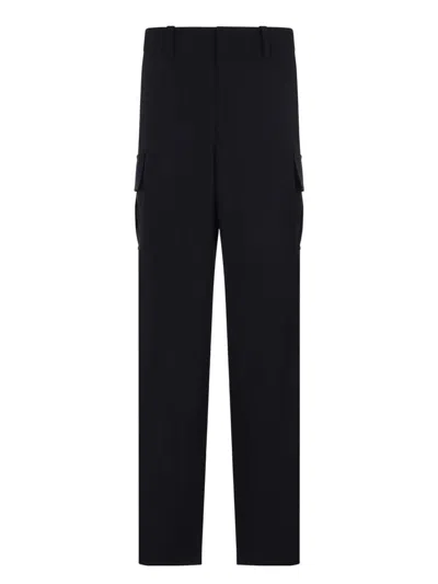 BOTTEGA VENETA WOMEN'S WOOL CARGO TROUSERS