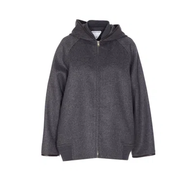 Bottega Veneta Women Wool Jacket In Gray