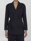 Bottega Veneta Women Wool Jacket With Belt