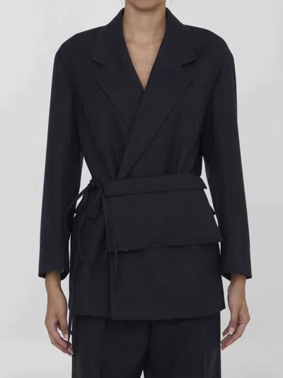 Bottega Veneta Women Wool Jacket With Belt
