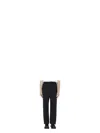 Bottega Veneta Tailored Virgin Wool Trousers With Elasticated Waistband In Black