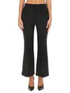 Bottega Veneta Flared Trousers In Black