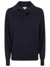 Bottega Veneta Women Wool Polo Shirt In Multicolor