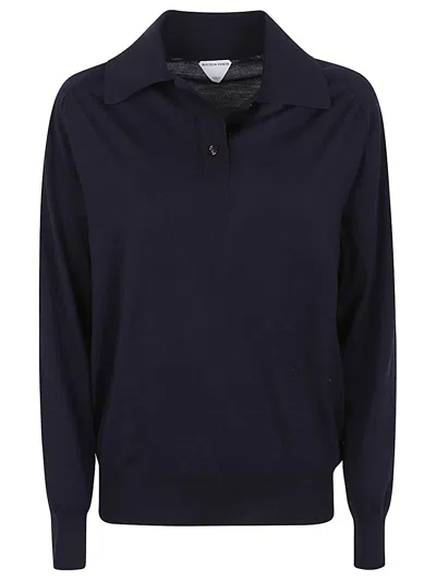 Bottega Veneta Women Wool Polo Shirt In Multicolor