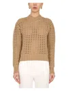 Bottega Veneta Women's Wool Sweater In Beige