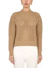 Bottega Veneta Women's Wool Sweater In Beige