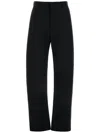 Bottega Veneta Twill Pant With Belt Loops And Single Back Pocket In Black