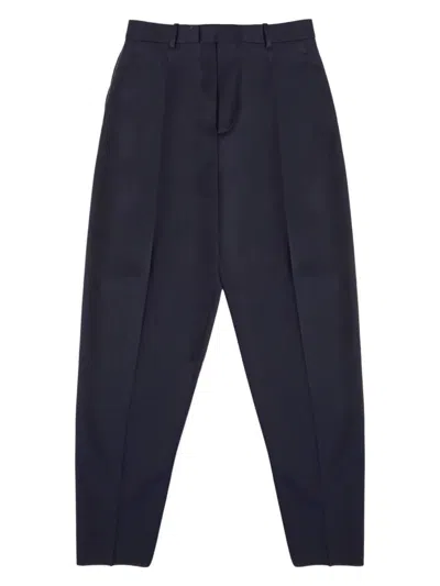 Bottega Veneta Women's Wool Trousers In Blue