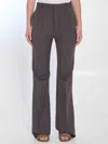 Bottega Veneta Wool Trousers With Thin Stripes In Brown