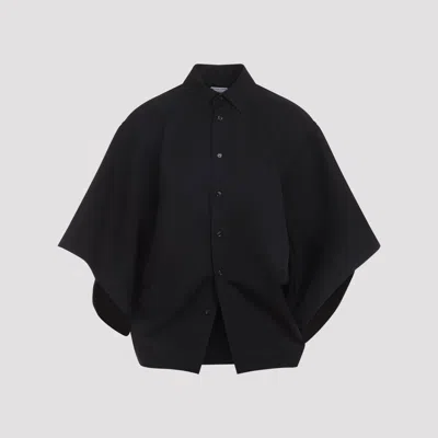 Bottega Veneta Women's Wool Twill Shirt In Black