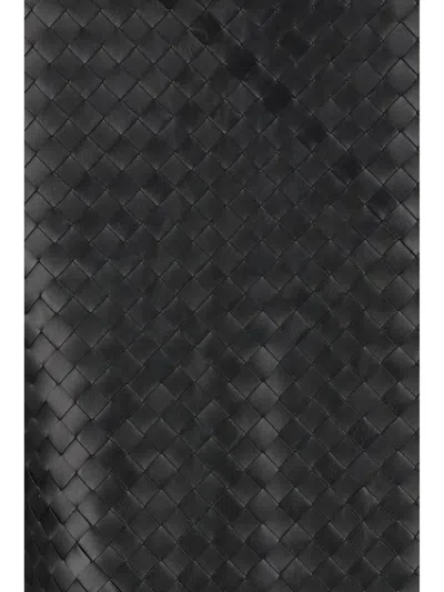 BOTTEGA VENETA BOTTEGA VENETA WOMEN WOVEN LEATHER SKIRT