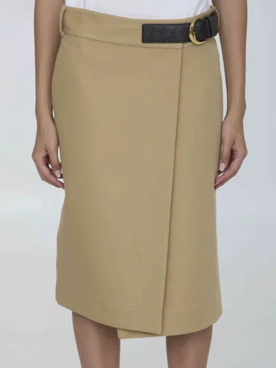 Bottega Veneta Women Wrap Midi Skirt
