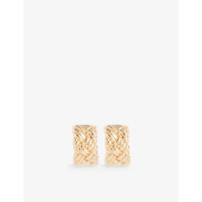 Bottega Veneta Womens Yellow Gold Chain 18ct Yellow Gold-plated 925 Sterling Silver Earrings