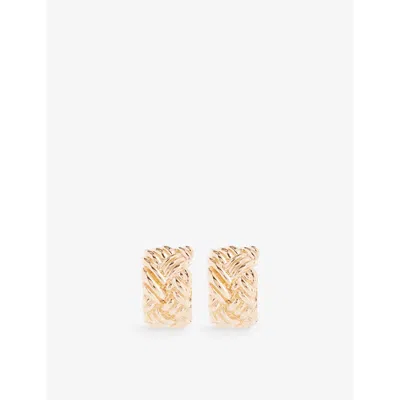 Bottega Veneta Womens Yellow Gold Chain Medium 18ct Yellow Gold-plated 925 Sterling Silver Earrings