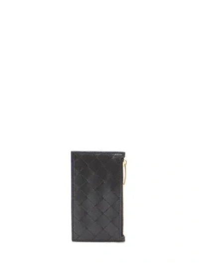Bottega Veneta Women's Zipped Cardcase In Black