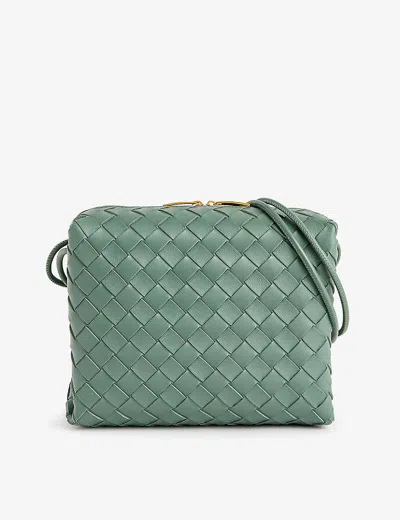 Bottega Veneta Womens Aloe Loop Small Leather Cross-body Bag