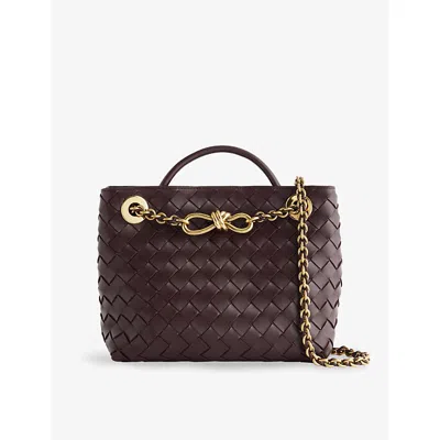 Bottega Veneta Womens  Andiamo Chain Small Leather Tote Bag