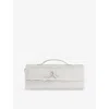 Bottega Veneta Womens  Andiamo Crystal Leather Clutch Bag