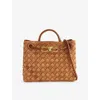 Bottega Veneta Womens  Andiamo Small Suede Tote Bag