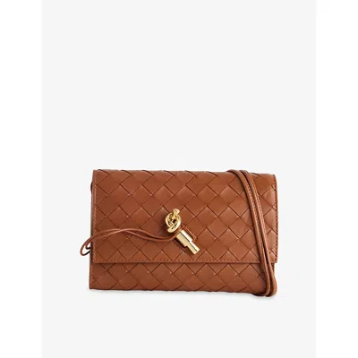 Bottega Veneta Womens Andiamo Wallet-on-chain Tannin